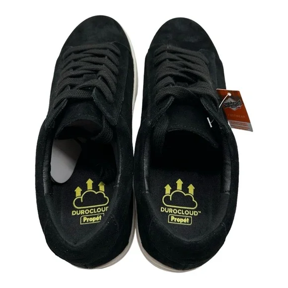 Propet Kenji Shoes Men's Size 8 W (E)‎ Black Suede Durocloud Sneakers MCA152S